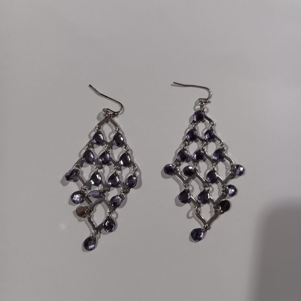 Cute purple dangle earrings